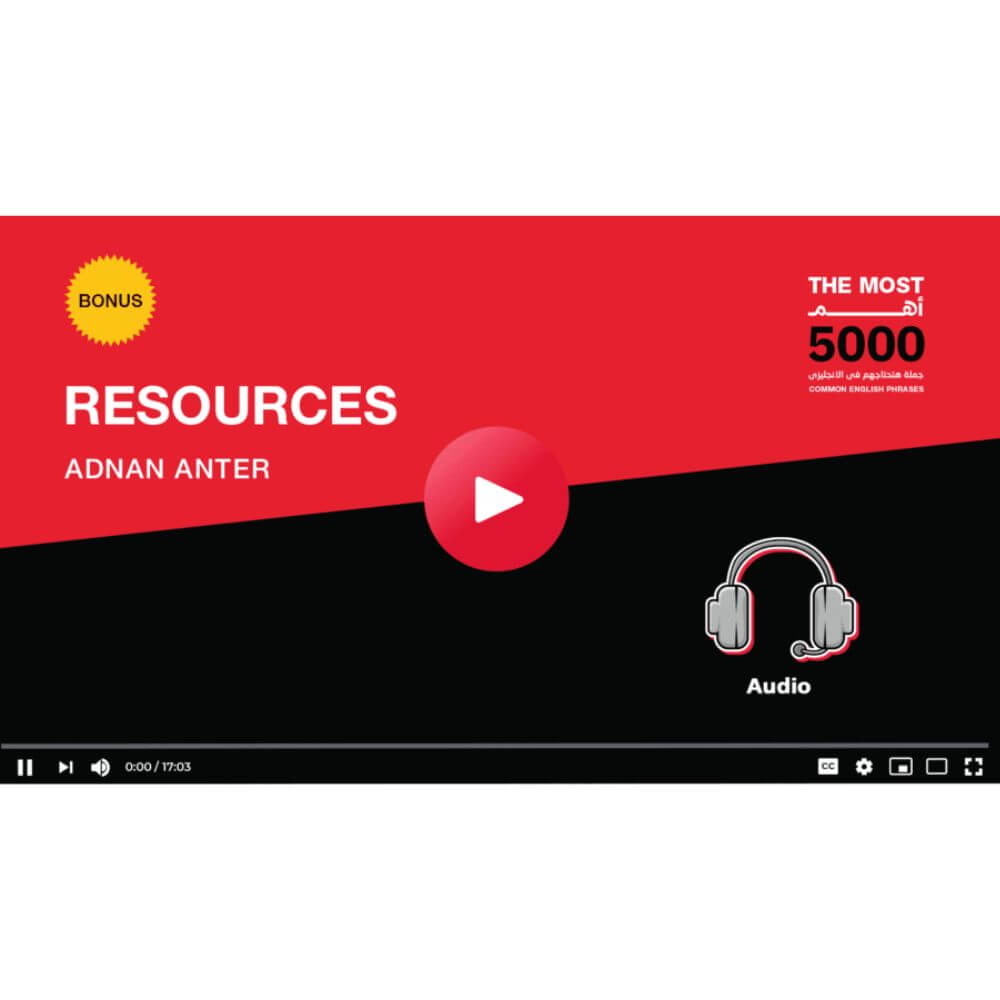 أهم 5000 جملة هتحتاجهم في الإنكليزية